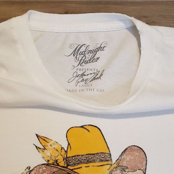 NWOT Midnight Rider Johnny Paycheck Take This Job & Shove It Unisex Tee Sz Large - Picture 8 of 10